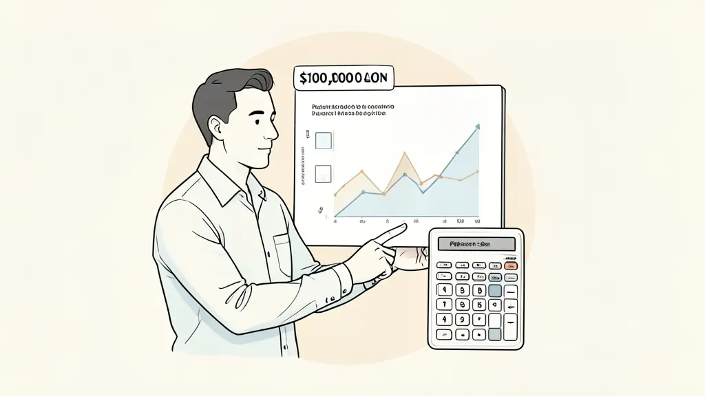 Risk manager reviewing a $100,000 account scenario, floating loss chart and position-size calculator visible