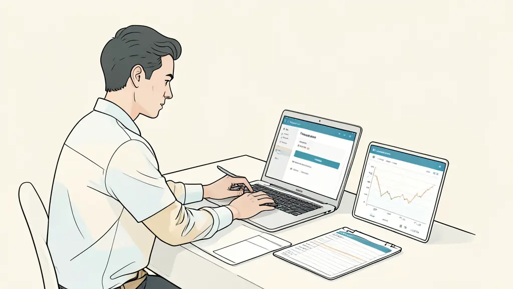 Trader testing a futures account login on a laptop, written support confirmation open on a second screen, market data checklist on the desk